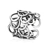 Women's Retro Geometric Copper Ring 925 Sterling Silver Electroplated