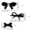 Women's Retro Geometric Flocking Velvet Pearl Bow Handmade Hairpin Hair Accessory
