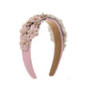 Women's Retro Geometric Glass Diamond Flower Headband Hair Accessories