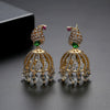 Women's Retro Geometric Multisurface 3D Hollow Bell Earrings With Copper And Zircon Inlay Electroplated Fashion Jewelry