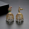 Women's Retro Geometric Multisurface 3D Hollow Bell Earrings With Copper And Zircon Inlay Electroplated Fashion Jewelry