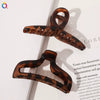 Women's Retro Geometric Pattern Acrylic Hair Claw Clip Handmade Elegant Hair Accessory