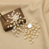 Women's Retro Geometric Pearl Branch Earrings With Electroplated Finish High Grade Niche Design