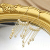 Women's Retro Geometric Pearl Drop Tassel Earrings With Electroplated Finish Light Luxury Style