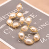 Women's Retro Geometric Pearl Earrings Simple Exaggerated Statement Jewelry With Electroplated Finish Natural Pearl Design