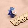 Women's Retro Geometric Pearl Earrings With Blue Natural Stone Electroplated High Grade Silver Vintage Style