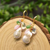 Women's Retro Geometric Pearl Earrings With Embossed Electroplated Finish High Quality 925 Silver Jewelry