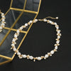Women's Retro Geometric Pearl Necklace With Electroplating Treatment