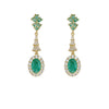 Women's Retro Geometric Zircon Earrings With Micropaved Palace Style Light Luxury Fashion Ear Jewelry