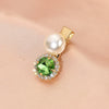 Women's Retro Green Rhinestone Hair Side Clip With Pearl Accent Sweet Cool Animal Inspired Hair Accessory