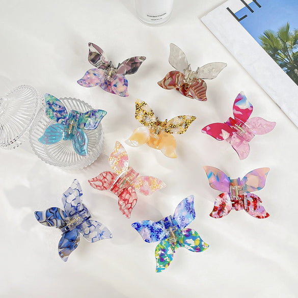 Women's Retro Handmade Acetic Acid Butterfly Hair Clip