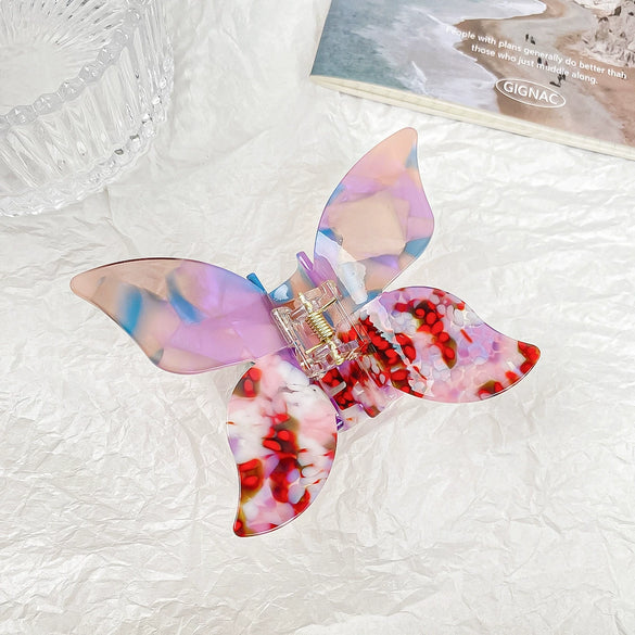 Women's Retro Handmade Acetic Acid Butterfly Hair Clip