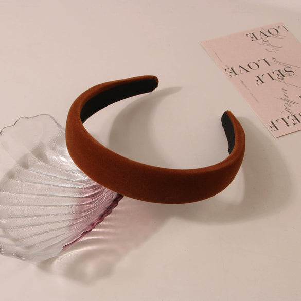 Women's Retro Handmade Cloth Velvet Headband Hair Accessories