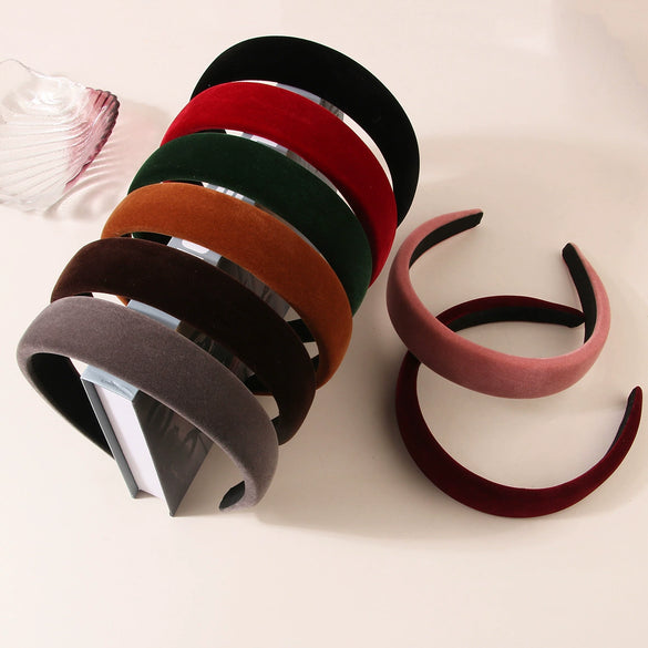 Women's Retro Handmade Cloth Velvet Headband Hair Accessories