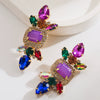 Women's Retro Ins Style Alloy Rhombus Diamond Earrings