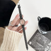 Women's Retro Literary Round Alloy Case Ordinary Glass Mirror Quartz Watch