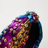 Women's Retro Luxury Rhinestone Inlaid Fabric Knot Headband Hair Accessories