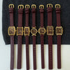 Women's Retro Medieval Style Metal And Leather Watch With Round Dial Pin Buckle And Gold Buckle Material