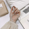 Women's Retro Metal Jewelry Bracelet With Electroplating And Threering Design