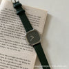 Women's Retro Minimalist Square Dial Alloy Case Leisure Style Watch