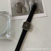 Women's Retro Minimalist Square Dial Alloy Case Leisure Style Watch