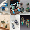 Women's Retro Pearl Enamel Imitation Abalone Shell Zinc Alloy Drop Shape Earrings
