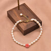 Women's Retro Pearl Flower Bracelet Elegant Embossed Hand Beaded Jewelry With Electroplated Detail Natural Style