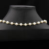 Women's Retro Pearl Necklace Long Adjustable Watermelon Bead Sweater Chain With Geometric Simple Design