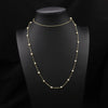 Women's Retro Pearl Necklace Long Adjustable Watermelon Bead Sweater Chain With Geometric Simple Design