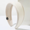 Women's Retro Pu Leather Widebrim Geometric Hair Hoop Handmade Hair Accessories