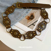 Women's Retro Punk Style Alloy Denim Waist Chain With Geometric Pattern Handmade Decorative Accessories