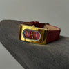 Women's Retro Rectangular Metal Pu Strap Luxury Niche Highend Sense Antique Fashion Simple Watch