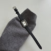 Women's Retro Simple Imitation Leather And Metal Commuter Accessory With Rectangular Dial