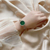 Women's Retro Simple Light Luxury Watch With Alloy Case Crystal Diamond And Small Disc Design