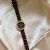 Women's Retro Simple Light Luxury Watch With Alloy Case Crystal Diamond And Small Disc Design