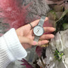 Women's Retro Simple Metal Chain Watch With Round Dial Alloy Case And Stainless Steel Strap