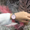 Women's Retro Simple Metal Chain Watch With Round Dial Alloy Case And Stainless Steel Strap