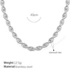 Women's Retro Simple Style 316L Stainless Steel Chain Necklace With Electroplating
