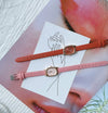 Women's Retro Square Alloy Case Ordinary Glass Mirror Leisure Style Watch