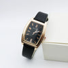 Women's Retro Square Casual Quartz Watch With Alloy Case Pu Strap And Mineral Strengthened Glass Mirror