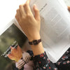 Women's Retro Square Metal Case Imitation Leather Strap Watch