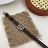 Women's Retro Square Quartz Watch With Alloy Case And Ordinary Glass Mirror