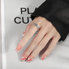 Women's Retro Sterling Silver Wing Ring Adjustable Open Band With Electroplated Bat Wing Design