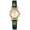 Women's Retro Style Alloy Case And Strap Round Dial Quartz Watch With Printed Logo