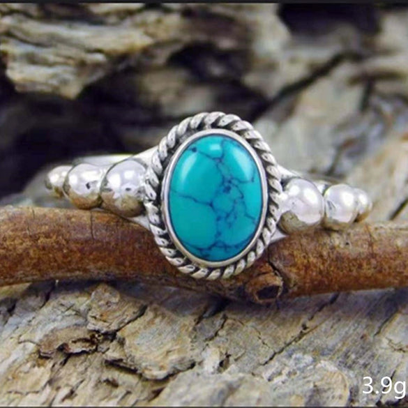 Women's Retro Style Alloy Ring With Geometric Pattern And Electroplating Treatment