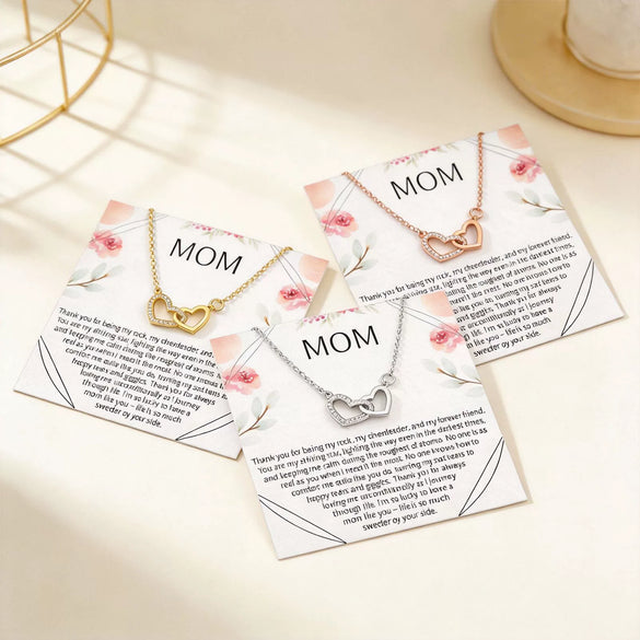 Women's Retro Style Copper Heart Pendant Necklace With Electroplated Geometric Design Regular Chain Elegant Clavicle Necklace
