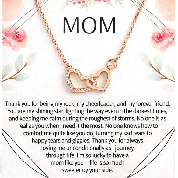 Women's Retro Style Copper Heart Pendant Necklace With Electroplated Geometric Design Regular Chain Elegant Clavicle Necklace