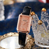Women's Retro Style Square Zinc Alloy Case And Alloy Strap Quartz Watch