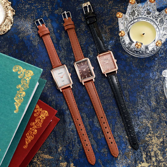 Women's Retro Style Square Zinc Alloy Case And Alloy Strap Quartz Watch