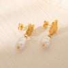 Women's Retro Temperament Geometric Stainless Steel Electroplated Earrings